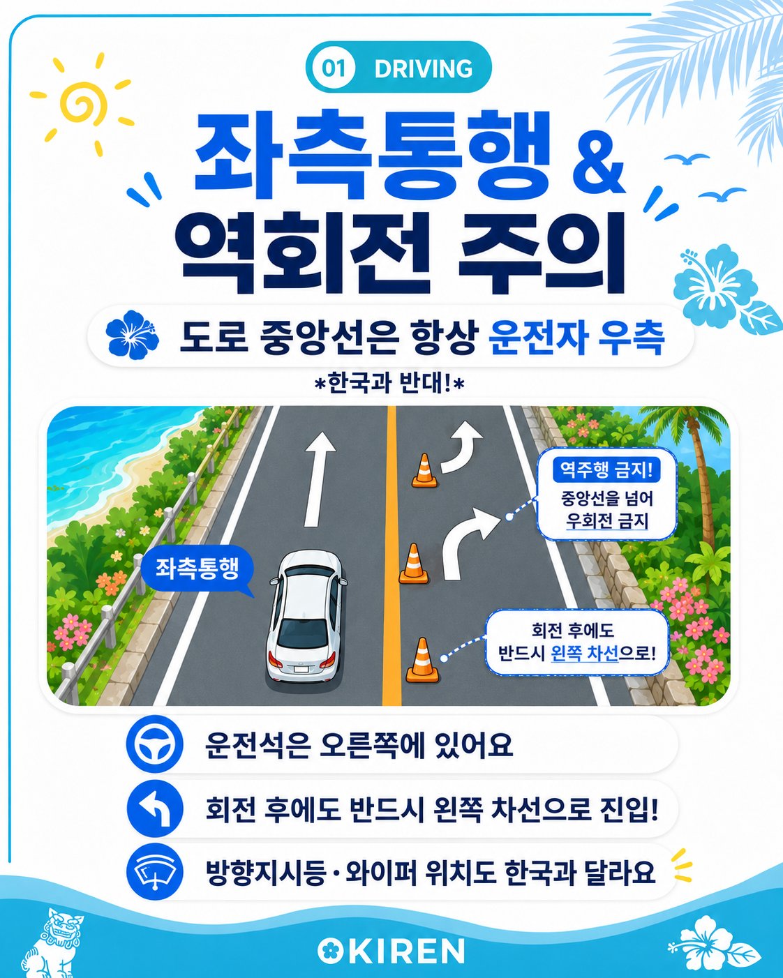 출발 전 꼭 알아야 할 일본 운전 규칙 6가지