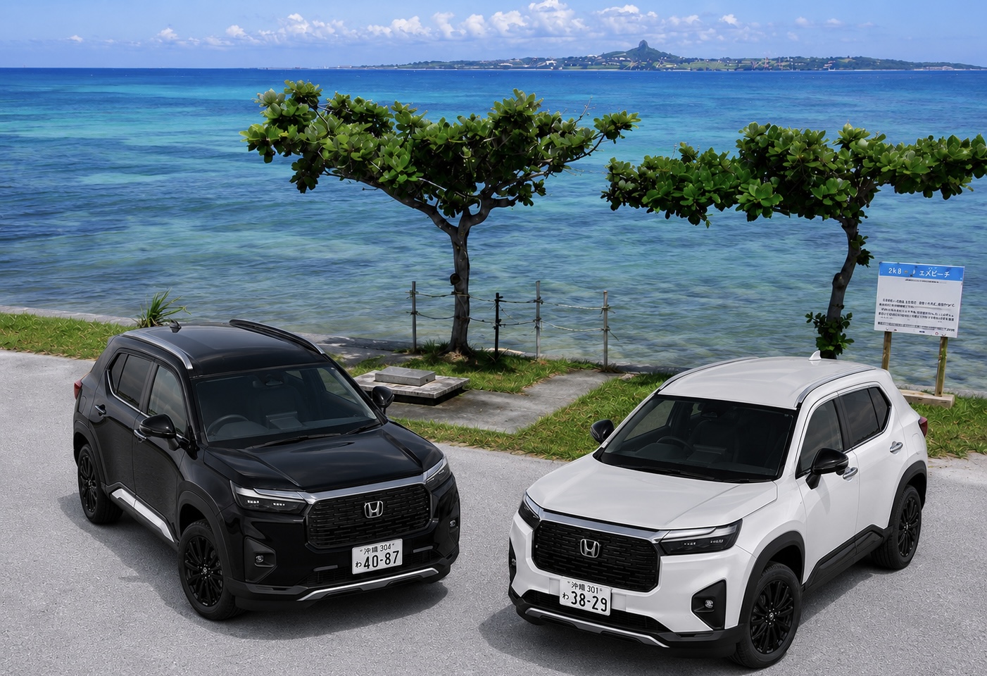 HONDA WR-V｜나하공항·국제거리·인근 호텔 무료 택시 픽업! 반납 후 송영도 무료!